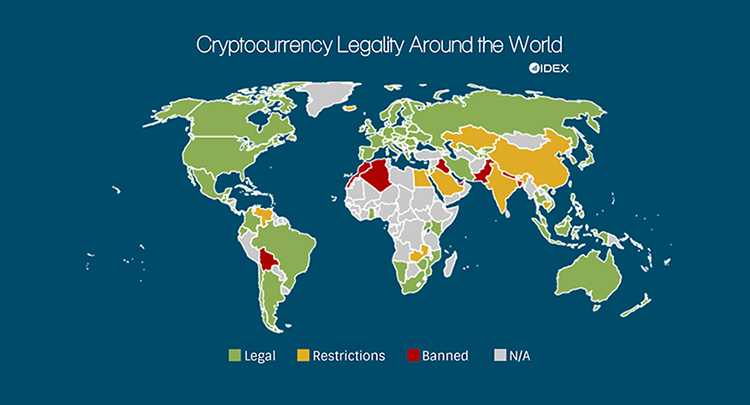 Crypto global legality map