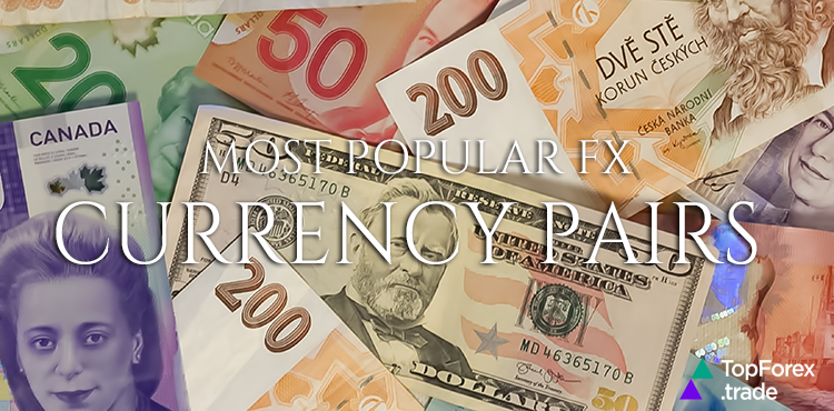 Most popular currency pairs
