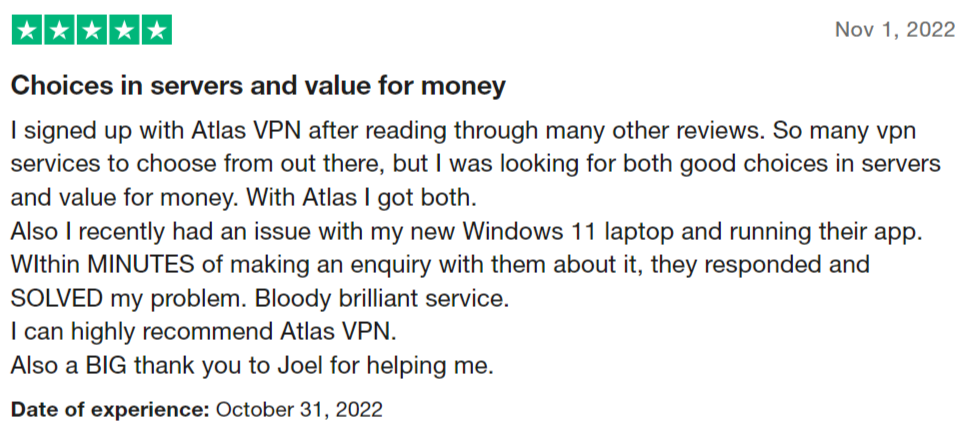 Atlas VPN overall review