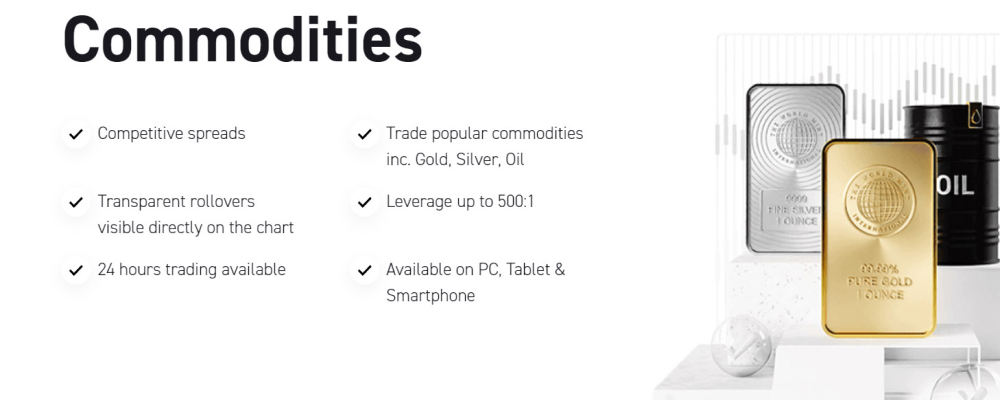 Commodity trading with XTB