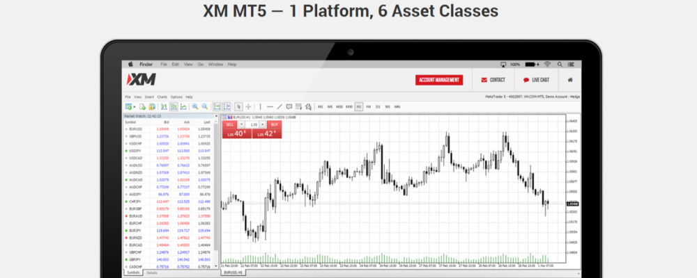 XM MT5 WebTrader FX trading